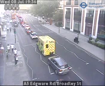 Snapshot from A5 Edgware Rd/Broadley St