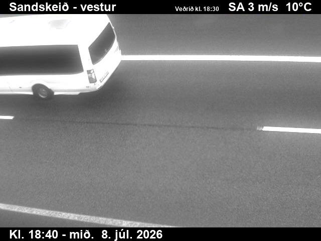 Snapshot from Sandskeið — Sandskeið niður á veg til vesturs