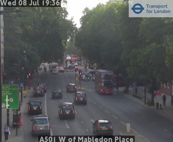 Snapshot from A501 W of Mabledon Place