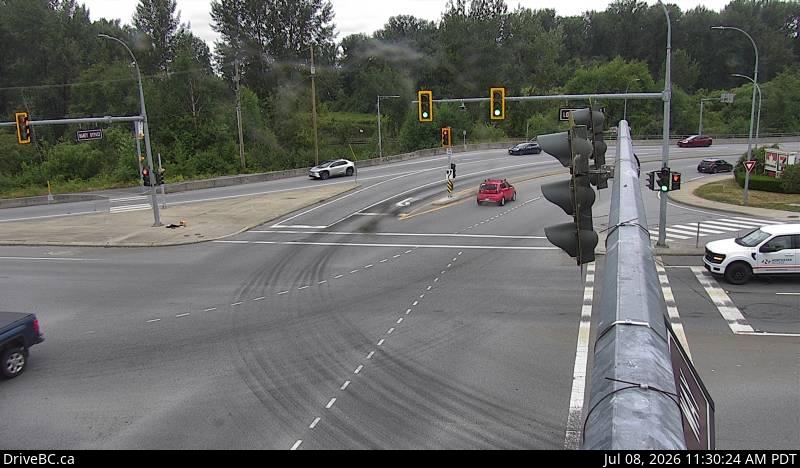 Snapshot from Kanaka Way at Lougheed - northbound