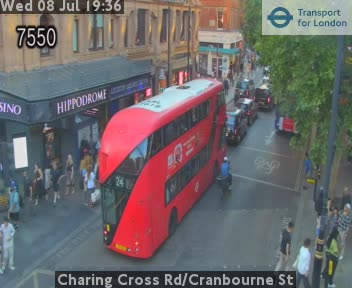 Snapshot from Charing Cross Rd/Cranbourne St