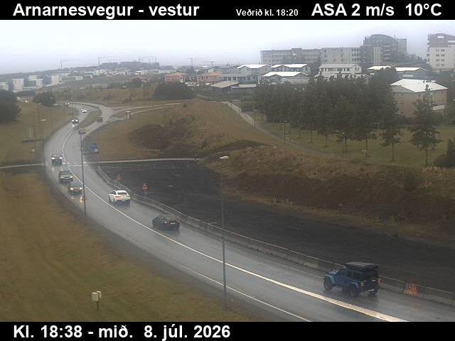 Snapshot from Arnarnesvegur — Arnarnesvegur séð til vesturs Arnarnesveg