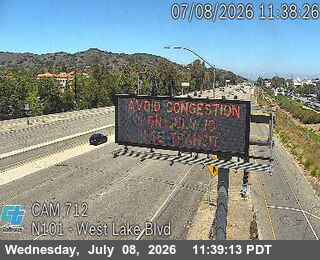 Snapshot from US-101 : (712) West Lake Blvd