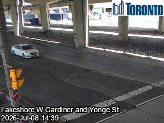 Snapshot from F G GARDINER XY W / YONGE ST / LAKESHORE W GARDINER