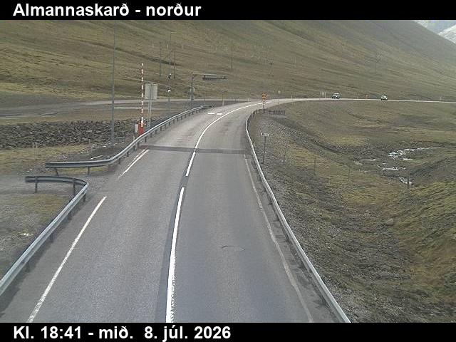 Snapshot from Almannaskarð - norður — Almannaskarð séð til norðurs