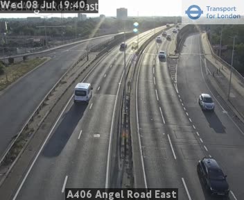 Snapshot from A406 Angel Road East