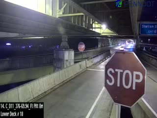Snapshot from I-376 @ MM 69.94 (Ft Pitt Bridge - Lower Deck # 18) Westbound