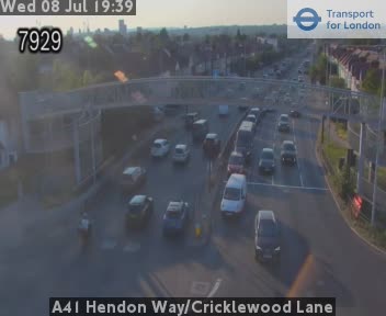 Snapshot from A41 Hendon Way/Cricklewood Lane