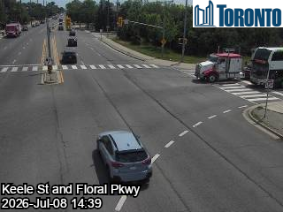 Snapshot from KEELE ST / FLORAL PKWY / 401 C E KEELE ST RAMP