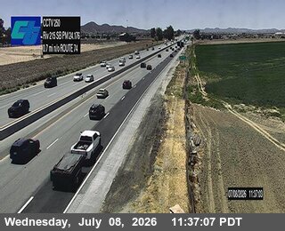 Snapshot from I-215 : (250) 0.7 Miles North of SR-74 East