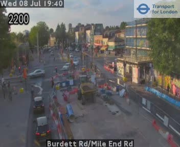 Snapshot from Burdett Rd/Mile End Rd