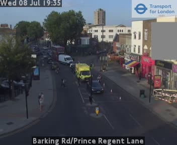 Snapshot from Barking Rd/Prince Regent Lane