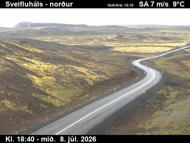 Snapshot from Sveifluháls, Vatnsskarð — Sveifluháls, Vatnsskarð séð til norðurs