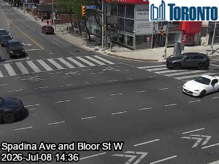 Snapshot from SPADINA AVE / BLOOR ST W