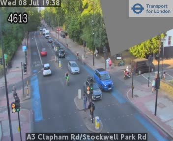 Snapshot from A3 Clapham Rd/Stockwell Park Rd