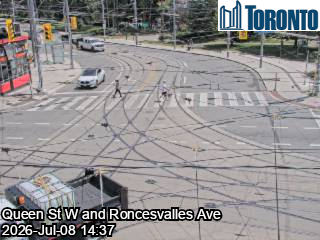 Snapshot from THE QUEENSWAY / KING ST W / RONCESVALLES AVE
