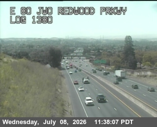 Snapshot from TV962 -- I-80 : AT JWO REDWOOD PKWY