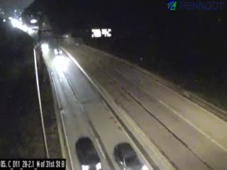 Snapshot from PA 28 North Of 31 St Bridge Eastbound
