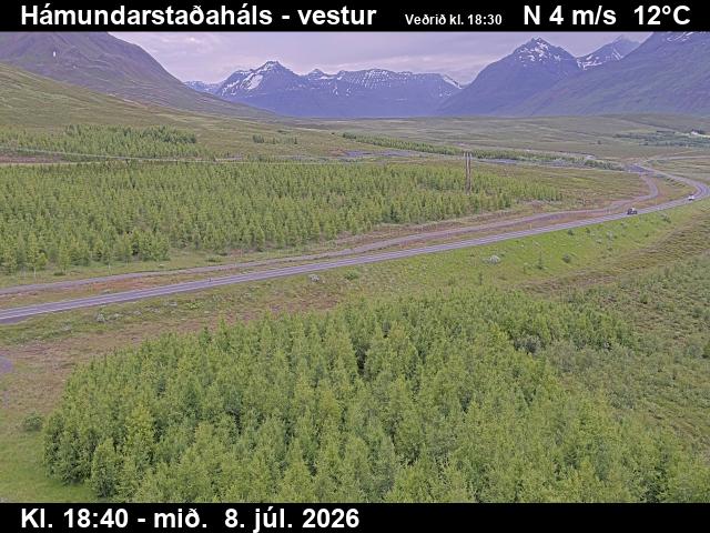 Snapshot from Hámundarstaðaháls — Hámundarstaðaháls séð til vesturs