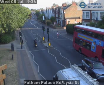Snapshot from Fulham Palace Rd/Lysia St