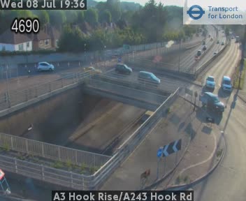 Snapshot from A3 Hook Rise/A243 Hook Rd