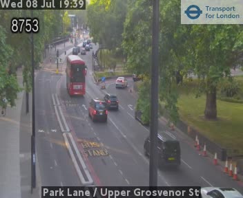 Snapshot from Park Lane / Upper Grosvenor St