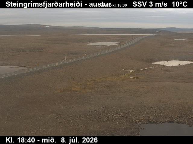 Snapshot from Steingrímsfjarðarheiði — Steingrímsfjarðarheiði séð til austurs