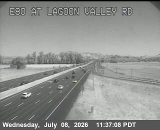 Snapshot from TV991 -- I-80 : AT LAGOON VALLEY RD