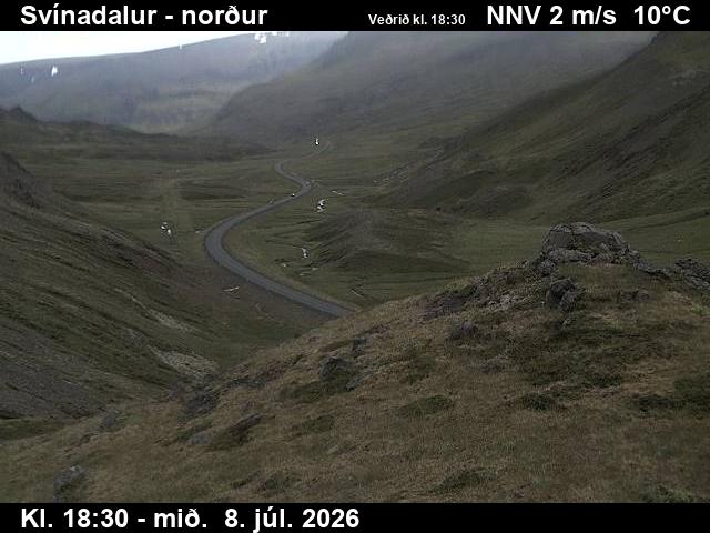 Snapshot from Svínadalur — Svínadalur séð til norðurs