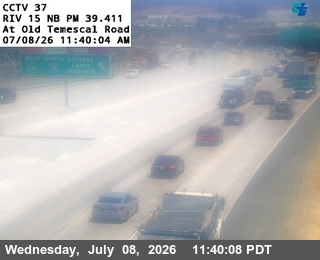 Snapshot from I-15 : (37) Old Temescal Road