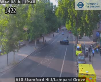 Snapshot from A10 Stamford Hill/Lampard Grove