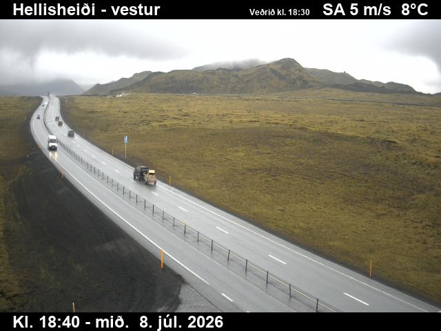Snapshot from Hellisheiði — Hellisheiði séð til vesturs