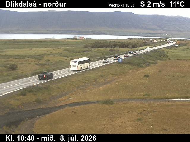 Snapshot from Blikdalsá — Blikdalsá séð til norðurs